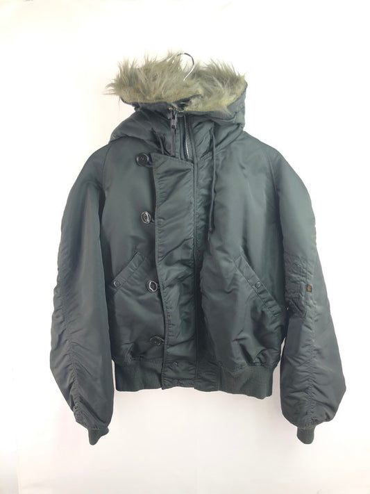 【現状渡し品】【メンズ】 ALPHA アルファ 90's TYPE N-2B FLIGHT JACKET 1615-573-8335 90年代 フライト ジャケット アウター USA製 146-260124-rt-09-tag サイズ：L カラー：カーキ 万代Net店