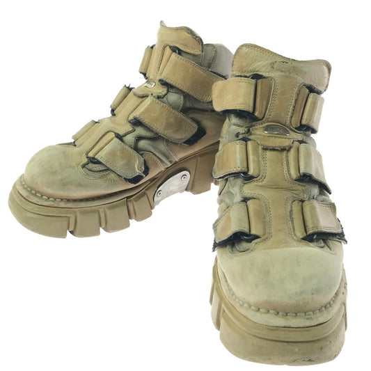 【ジャンク品】【メンズ】 NEW ROCK ニューロック ANKLE BOOTS アンクルブーツ 靴 164-260129-na-17-tag サイズ：43C 万代Net店