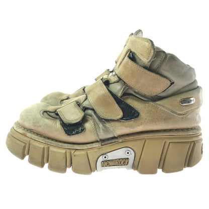 【ジャンク品】【メンズ】 NEW ROCK ニューロック ANKLE BOOTS アンクルブーツ 靴 164-260129-na-17-tag サイズ：43C 万代Net店