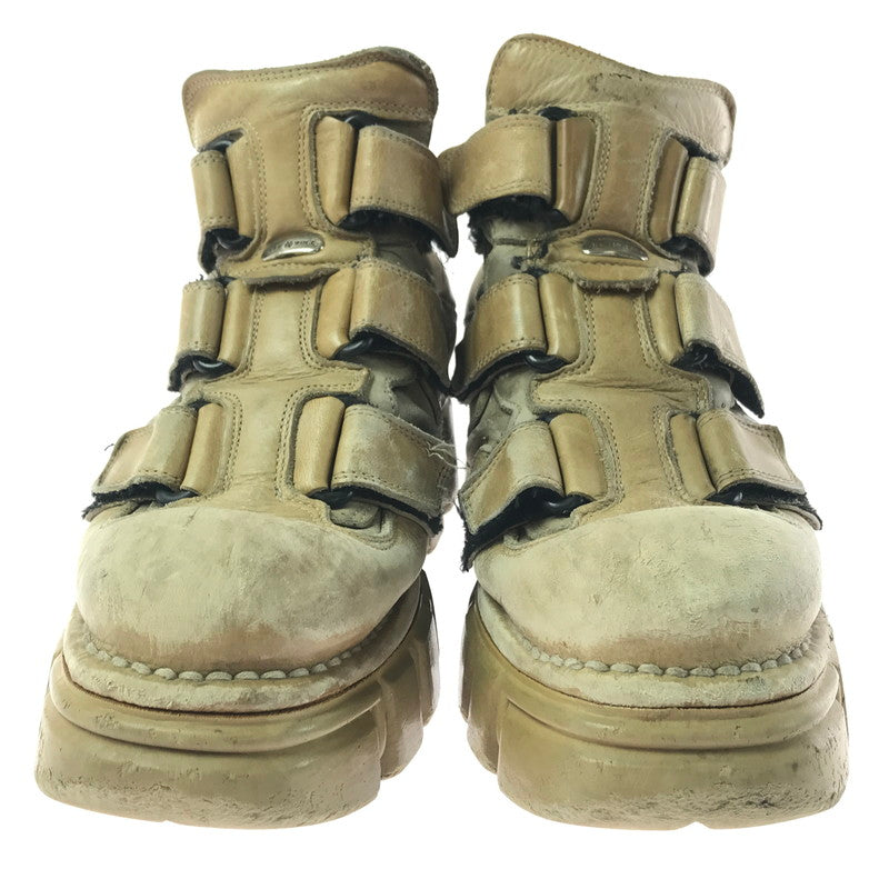 【ジャンク品】【メンズ】 NEW ROCK ニューロック ANKLE BOOTS アンクルブーツ 靴 164-260129-na-17-tag サイズ：43C 万代Net店