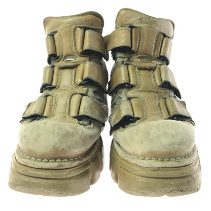 【ジャンク品】【メンズ】 NEW ROCK ニューロック ANKLE BOOTS アンクルブーツ 靴 164-260129-na-17-tag サイズ：43C 万代Net店