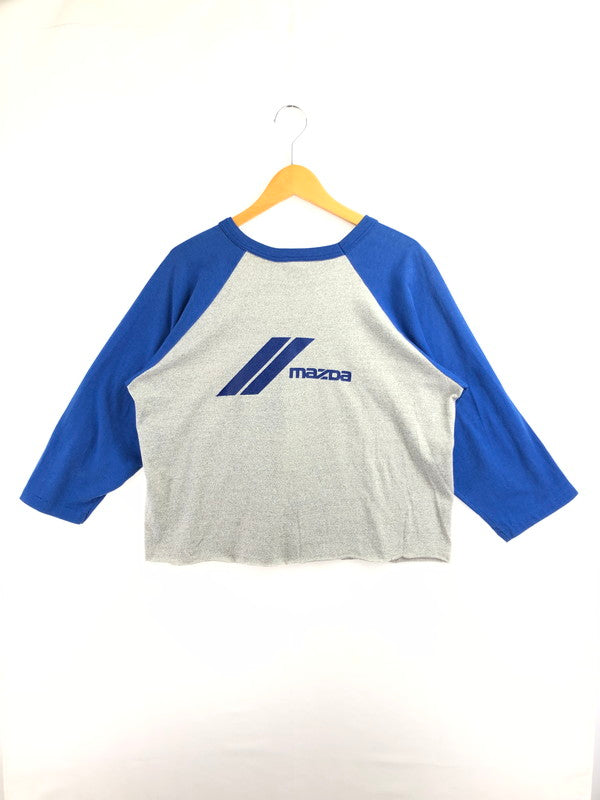 【中古品】【メンズ】 VELVA SHEEN ベルバ シーン 80's MAZDA RAGLAN SLEEVES TEE 80年代 マツダ ラグラン スリーブ Tシャツ ヴィンテージ 146-260505-rt-08-tag サイズ：XL カラー：ブルー/グレー 万代Net店