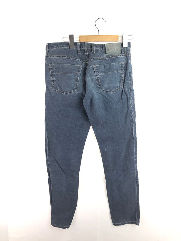 【現状渡し品】【メンズ】 GUCCI グッチ STRAIGHT DENIM PANTS 314419 XZ859 ストレート デニム パンツ ジーンズ ボトムス 152-260127-rt-06-tag サイズ：44 カラー：インディゴ 万代Net店