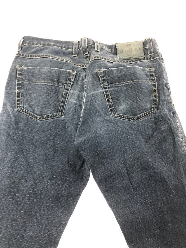 【現状渡し品】【メンズ】 GUCCI グッチ STRAIGHT DENIM PANTS 314419 XZ859 ストレート デニム パンツ ジーンズ ボトムス 152-260127-rt-06-tag サイズ：44 カラー：インディゴ 万代Net店