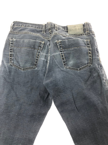 【現状渡し品】【メンズ】 GUCCI グッチ STRAIGHT DENIM PANTS 314419 XZ859 ストレート デニム パンツ ジーンズ ボトムス 152-260127-rt-06-tag サイズ：44 カラー：インディゴ 万代Net店