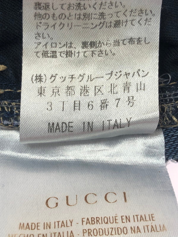 【現状渡し品】【メンズ】 GUCCI グッチ STRAIGHT DENIM PANTS 314419 XZ859 ストレート デニム パンツ ジーンズ ボトムス 152-260127-rt-06-tag サイズ：44 カラー：インディゴ 万代Net店