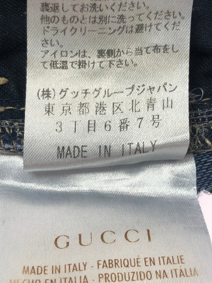 【現状渡し品】【メンズ】 GUCCI グッチ STRAIGHT DENIM PANTS 314419 XZ859 ストレート デニム パンツ ジーンズ ボトムス 152-260127-rt-06-tag サイズ：44 カラー：インディゴ 万代Net店