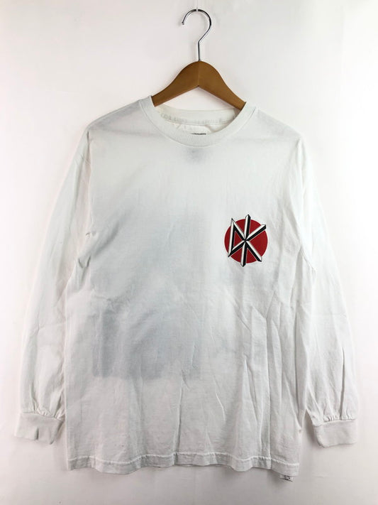 【中古品】【メンズ】 WACKO MARIA ワコマリア × DEAD KENNEDYS デッド・ケネディーズ DEADKENNEDYS-WM-LT01 23AW CREW NECK LONG SLEEVE T-SHIRT 長袖Tシャツ 142-260202-na-02-tag サイズ：M カラー：ホワイト 万代Net店