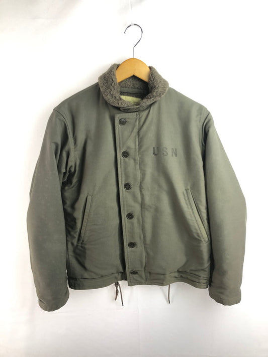 【現状渡し品】【メンズ】 Buzz Rickson's バズリクソンズ N-1 DECK JACKET OLIVE M13795 デッキ ジャケット オリーブ アウター 145-260124-rt-10-tag サイズ：S カラー：オリーブ 万代Net店