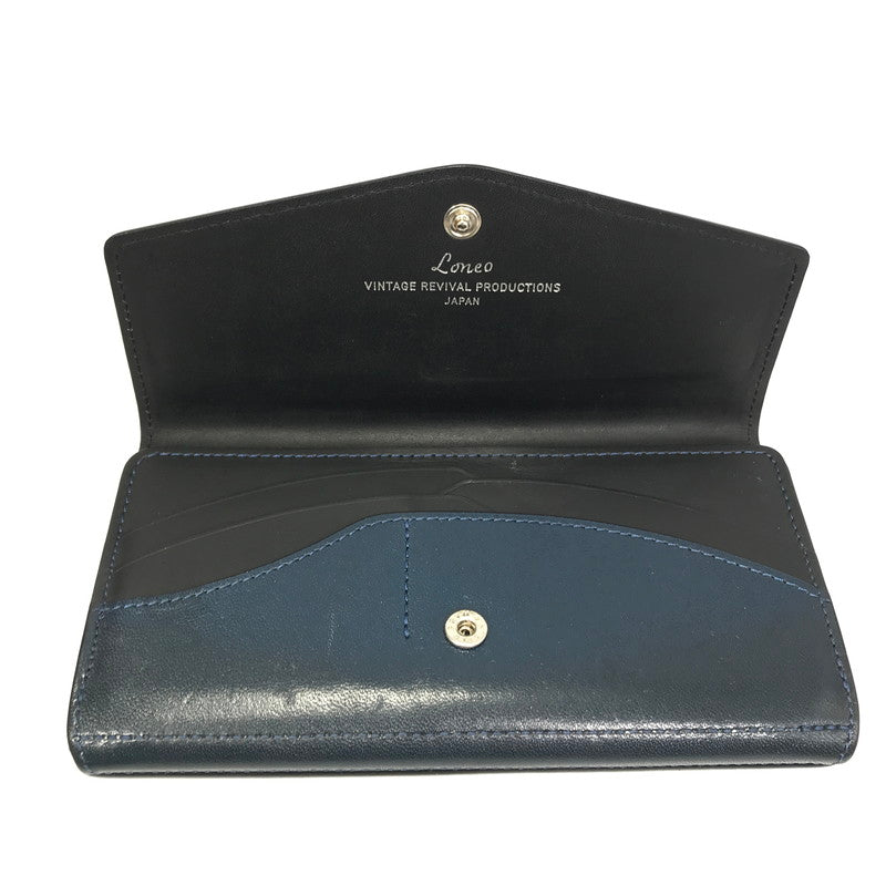 【現状渡し品】【メンズ】 VINTAGE REVIVAL PRODUCTIONS ヴィンテージ リバイバル プロダクション LONEO BASIC ロネオ ベーシック 長財布 200-260124-na-07-tag カラー：ネイビー 万代Net店