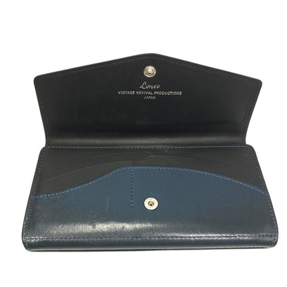 【現状渡し品】【メンズ】 VINTAGE REVIVAL PRODUCTIONS ヴィンテージ リバイバル プロダクション LONEO BASIC ロネオ ベーシック 長財布 200-260124-na-07-tag カラー：ネイビー 万代Net店