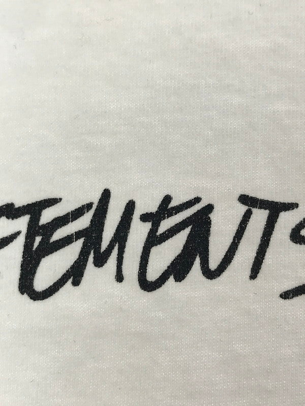 【現状渡し品】【メンズ】 VETEMENTS ヴェトモン 20AW JEANS LOGO T-SHIRT 20年秋冬 ジーンズ ロゴ Tシャツ トップス 141-260131-rt-01-tag サイズ：L カラー：ホワイト 万代Net店