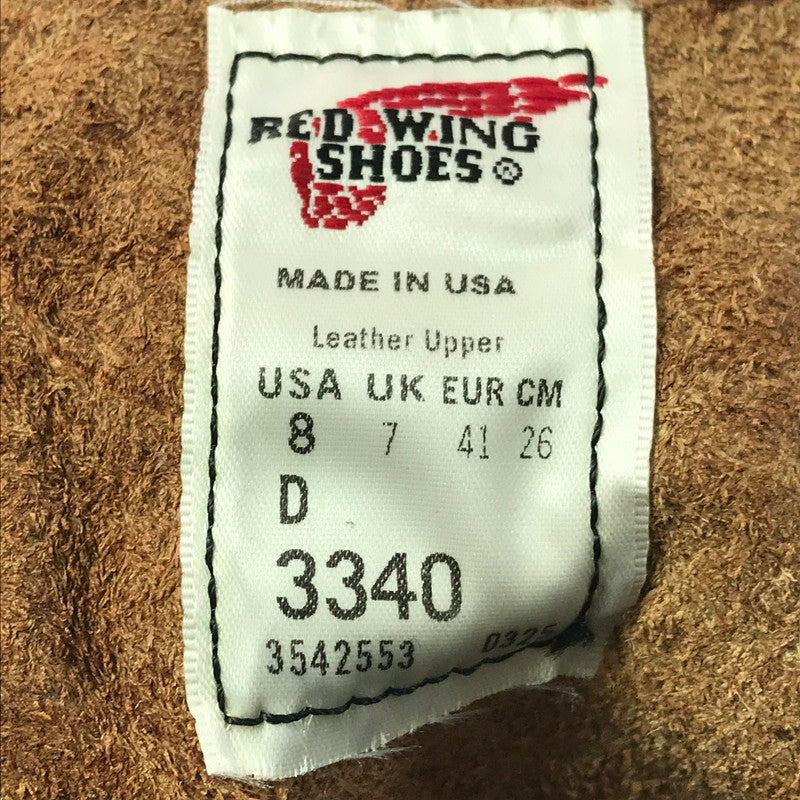 【中古品】【メンズ】 RED WING レッドウィング BLACKSMITH 3340 ブラックスミス USA製 25年製造 ブーツ 靴 164-260214-rt-01-tag サイズ：26ｃｍ ＵＳ 8Ｄ カラー：ブラウン 万代Net店
