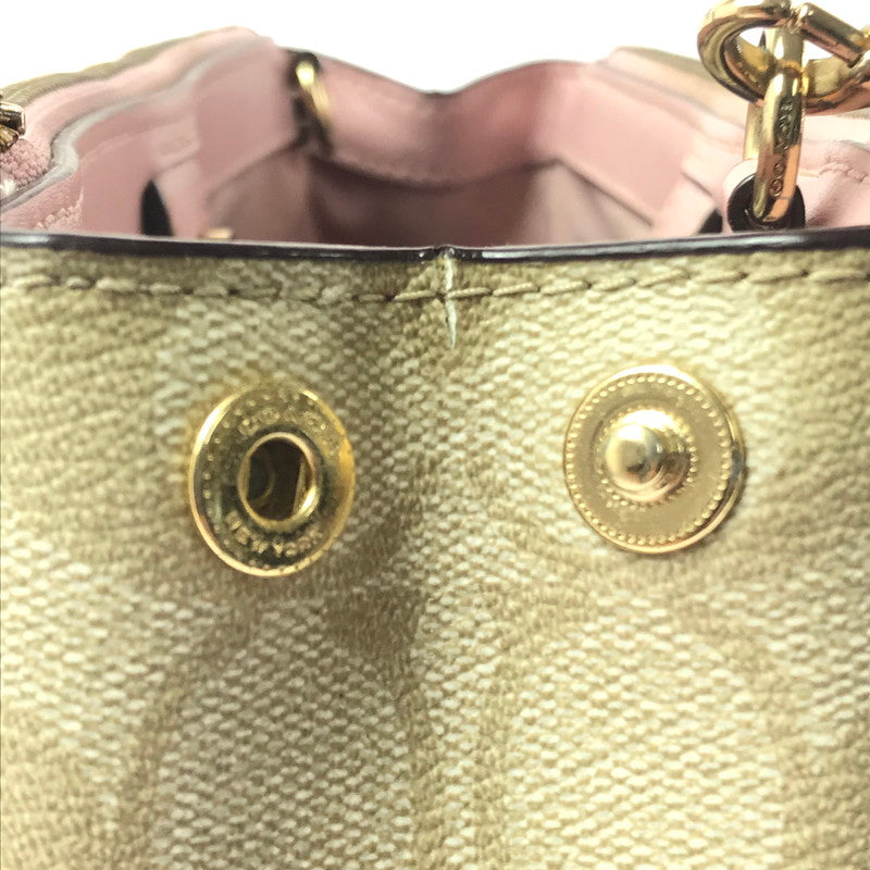【中古品】【レディース】 SIGNATURE SHOULDER BAG 67027 シグネチャー ショルダーバッグ カバン 180-260421-rt-27-tagh カラー：ピンク 万代Net店
