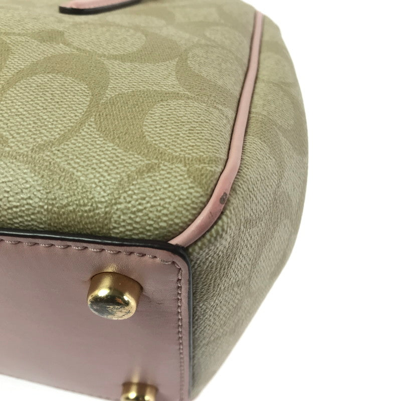 【中古品】【レディース】 SIGNATURE SHOULDER BAG 67027 シグネチャー ショルダーバッグ カバン 180-260421-rt-27-tagh カラー：ピンク 万代Net店