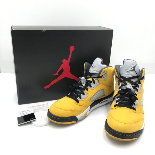 【中古品】【メンズ】 NIKE ナイキ AIR JORDAN 5 RETRO IO3372-700 エアジョーダン 5 レトロ スニーカー 靴 160-260201-na-03-tag サイズ：31cm US 13 カラー：VARSITY MAIZE/BLACK-WOLF GREY-ANTHRACITE 万代Net店