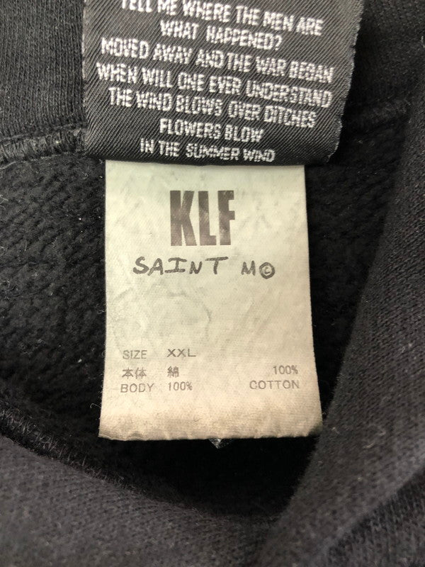 【中古品】【メンズ】 SAINT MICHAEL セント マイケル × KLF ケイエルエフ 25AW KLF HOODIE BLACK SM-HR1-0000-C06 25年秋冬 KLF フーディー 142-260130-rt-02-tag サイズ：XXL カラー：ブラック 万代Net店