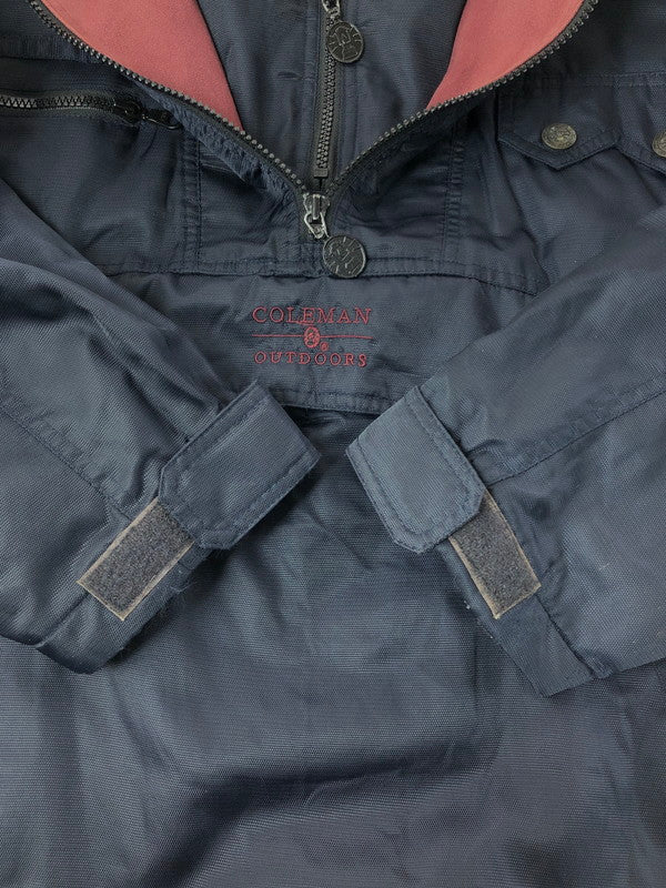 【中古品】【メンズ】 COLEMAN OUTDOORS コールマン アウトドア 90'S NYLON ANORAK PARKA 90年代 ナイロン アノラックパーカー アウター 146-260202-na-08-tag サイズ：M カラー：ネイビー 万代Net店