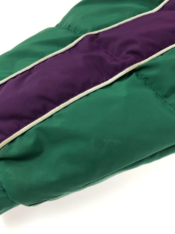 【現状渡し品】【メンズ】 Supreme シュプリーム 18AW STRIPE PANEL DOWN JACKET ストライプ パネル ダウンジャケット アウター 149-260321-rt-02-tag サイズ：M カラー：グリーン 万代Net店