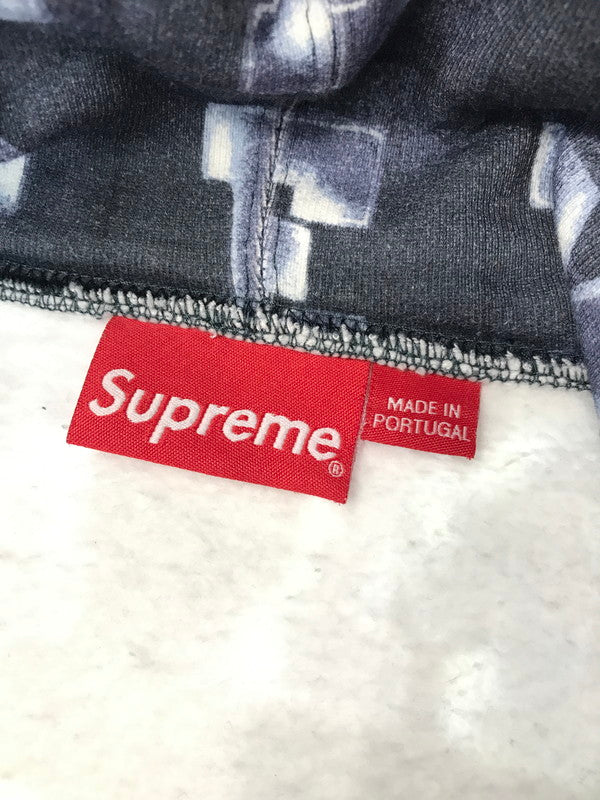 【中古品】【メンズ】 Supreme シュプリーム 20AW BLOCKS HOODED SWEATSHIRT ブロックス フーデッド スウェットシャツ パーカー 149-260210-na-07-tag サイズ：M カラー：ブルー系 万代Net店