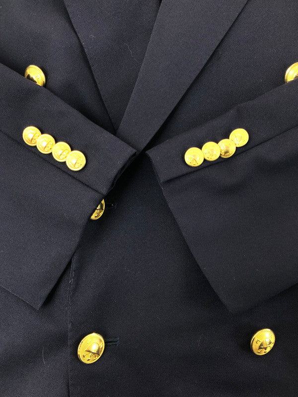 【現状渡し品】【メンズ】 POLO RALPH LAUREN ポロ・ラルフローレン 90's DOUBLE TAILORED JACKET NAVY 022-5-BZ-RL 90年代 ダブル― テーラード ジャケット 金ボタン アウター 146-260130-rt-09-tag サイズ：C100 カラー：ネイビー 万代Net店