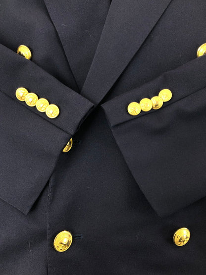 【現状渡し品】【メンズ】 POLO RALPH LAUREN ポロ・ラルフローレン 90's DOUBLE TAILORED JACKET NAVY 022-5-BZ-RL 90年代 ダブル― テーラード ジャケット 金ボタン アウター 146-260130-rt-09-tag サイズ：C100 カラー：ネイビー 万代Net店