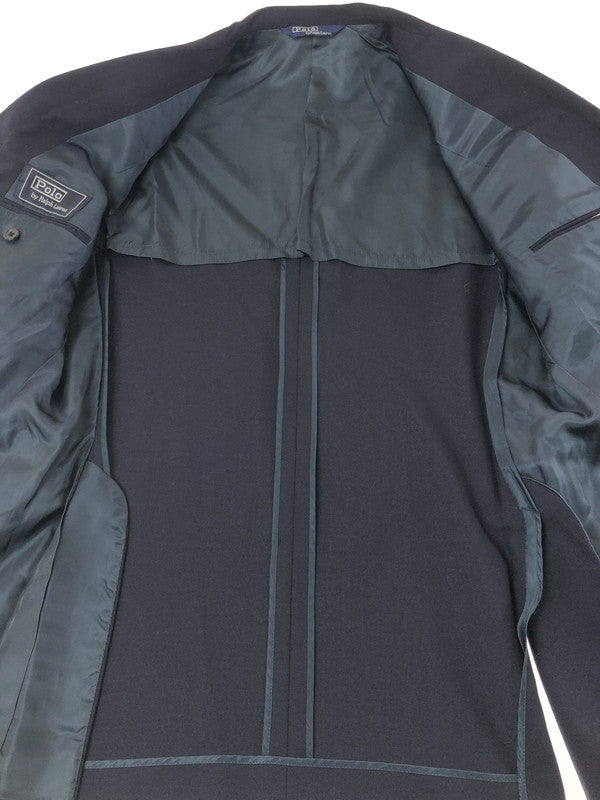 【現状渡し品】【メンズ】 POLO RALPH LAUREN ポロ・ラルフローレン 90's DOUBLE TAILORED JACKET NAVY 022-5-BZ-RL 90年代 ダブル― テーラード ジャケット 金ボタン アウター 146-260130-rt-09-tag サイズ：C100 カラー：ネイビー 万代Net店