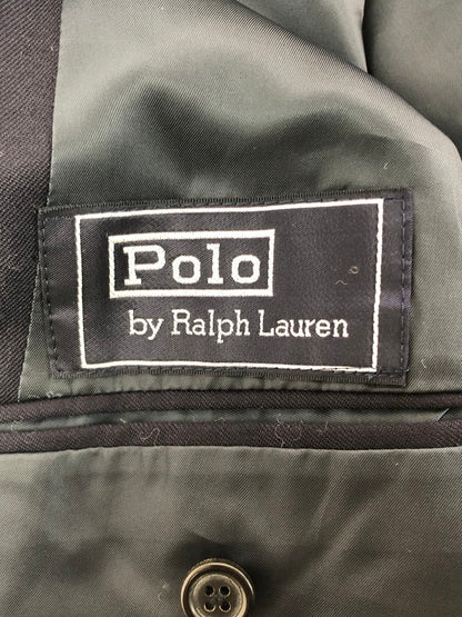 【現状渡し品】【メンズ】 POLO RALPH LAUREN ポロ・ラルフローレン 90's DOUBLE TAILORED JACKET NAVY 022-5-BZ-RL 90年代 ダブル― テーラード ジャケット 金ボタン アウター 146-260130-rt-09-tag サイズ：C100 カラー：ネイビー 万代Net店