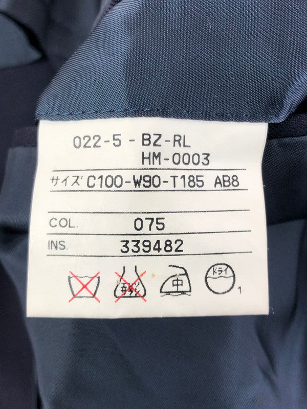 【現状渡し品】【メンズ】 POLO RALPH LAUREN ポロ・ラルフローレン 90's DOUBLE TAILORED JACKET NAVY 022-5-BZ-RL 90年代 ダブル― テーラード ジャケット 金ボタン アウター 146-260130-rt-09-tag サイズ：C100 カラー：ネイビー 万代Net店