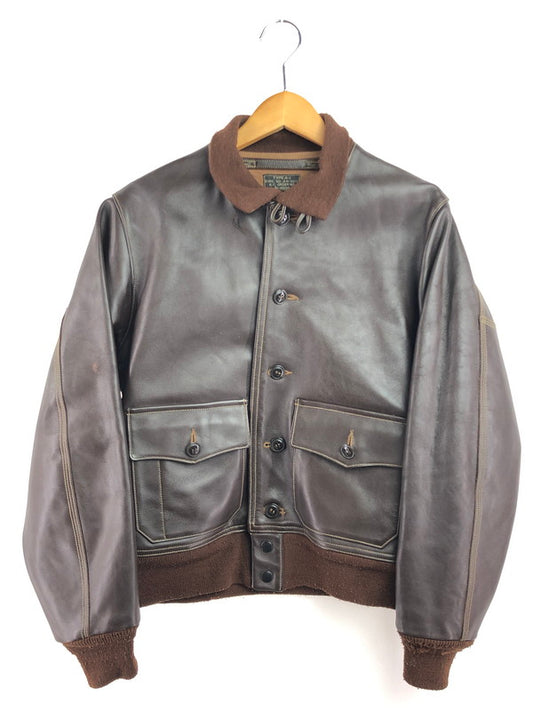 【現状渡し品】【メンズ】 Buzz Rickson's バズリクソンズ DRAWING NO.AN-6501 A.C.ORDER NO. 31-800P HORSE SKIN TYPE A-1 JACKET M83083 ホーススキン ジャケット 145-260130-rt-15-tag サイズ：36 カラー：ブラウン 万代Net店