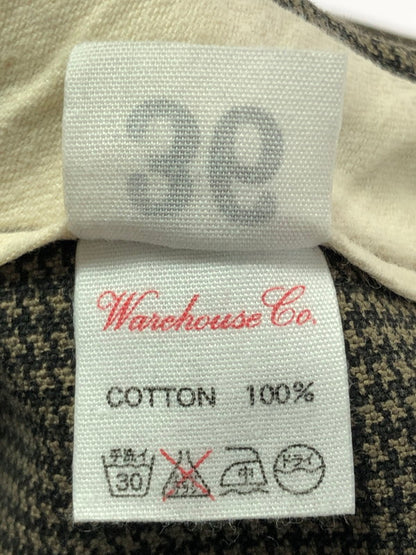 【中古品】【メンズ】 HELLER'S CAFE ヘラーズ カフェWAREHOUSE ウエアハウス 1890's HOUNDSTOOTH CHECK PANTS 千鳥チェックパンツ 156-260205-rt-16-tag サイズ：36 カラー：ブラウン系 万代Net店