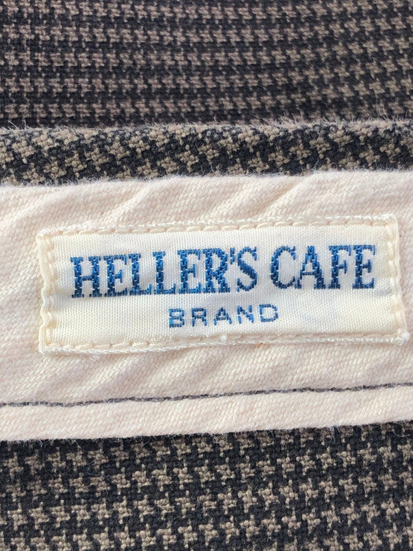 【中古品】【メンズ】 HELLER'S CAFE ヘラーズ カフェWAREHOUSE ウエアハウス 1890's HOUNDSTOOTH CHECK PANTS 千鳥チェックパンツ 156-260205-rt-16-tag サイズ：36 カラー：ブラウン系 万代Net店