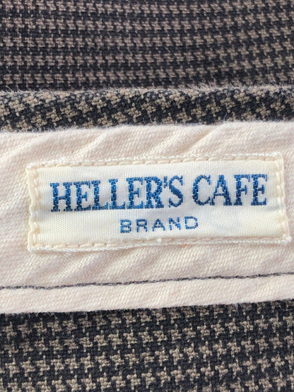 【中古品】【メンズ】 HELLER'S CAFE ヘラーズ カフェWAREHOUSE ウエアハウス 1890's HOUNDSTOOTH CHECK PANTS 千鳥チェックパンツ 156-260205-rt-16-tag サイズ：36 カラー：ブラウン系 万代Net店