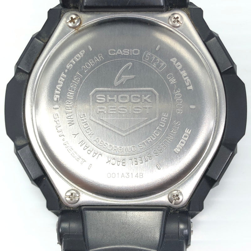 【中古品】【メンズ】 G-SHOCK ジーショック GRAVITYMASTER MASTER OF G-AIR GW-3000B-1AJF グラビティマスター タフソーラー腕時計 196-260131-na-04-tag カラー：ブラック 万代Net店