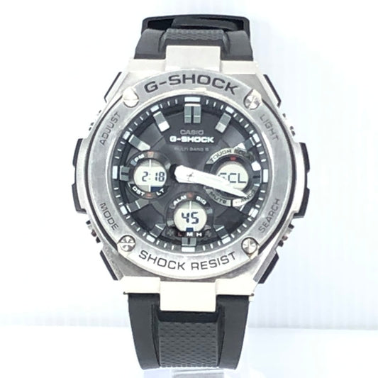 【中古品】【メンズ】 G-SHOCK ジーショック GST-W100 SERIES G-STEEL GST-W110-1AJF タフソーラー 腕時計 196-260131-na-05-tag カラー：シルバー/ブラック 万代Net店