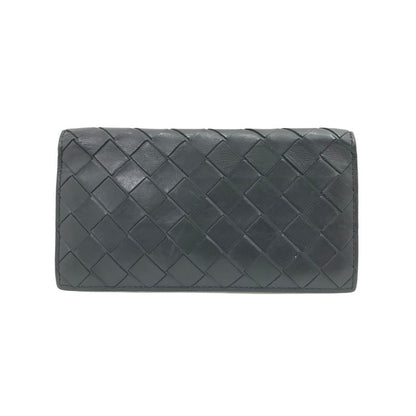 【中古品】【メンズ】 BOTTEGAVENETA ボッテガヴェネタ INTRECCIATO LONG WALLET イントレチャート ロングウォレット 二つ折り財布 長財布 181-260131-na-15-tag カラー：ブラック 万代Net店