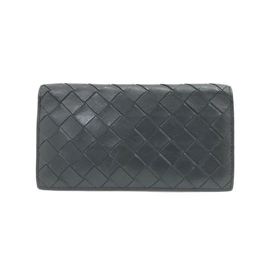 【中古品】【メンズ】 BOTTEGAVENETA ボッテガヴェネタ INTRECCIATO LONG WALLET イントレチャート ロングウォレット 二つ折り財布 長財布 181-260131-na-15-tag カラー：ブラック 万代Net店