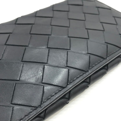 【中古品】【メンズ】 BOTTEGAVENETA ボッテガヴェネタ INTRECCIATO LONG WALLET イントレチャート ロングウォレット 二つ折り財布 長財布 181-260131-na-15-tag カラー：ブラック 万代Net店