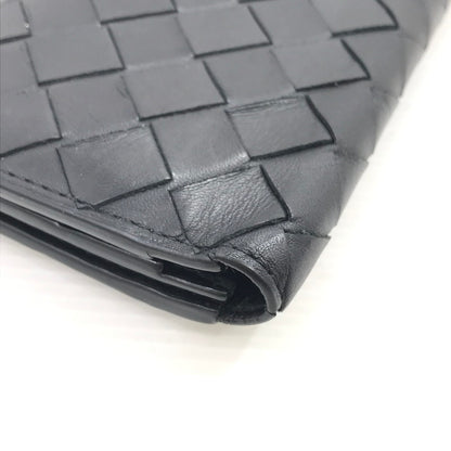 【中古品】【メンズ】 BOTTEGAVENETA ボッテガヴェネタ INTRECCIATO LONG WALLET イントレチャート ロングウォレット 二つ折り財布 長財布 181-260131-na-15-tag カラー：ブラック 万代Net店