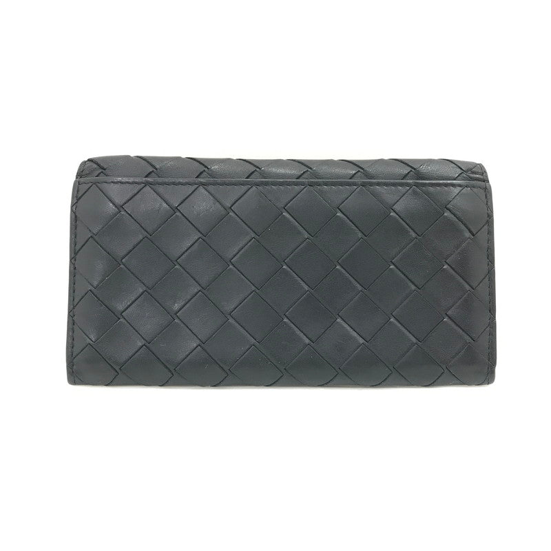 【中古品】【メンズ】 BOTTEGAVENETA ボッテガヴェネタ INTRECCIATO LONG WALLET イントレチャート ロングウォレット 二つ折り財布 長財布 181-260131-na-15-tag カラー：ブラック 万代Net店