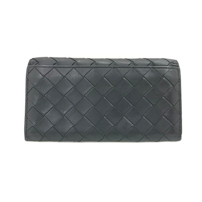 【中古品】【メンズ】 BOTTEGAVENETA ボッテガヴェネタ INTRECCIATO LONG WALLET イントレチャート ロングウォレット 二つ折り財布 長財布 181-260131-na-15-tag カラー：ブラック 万代Net店