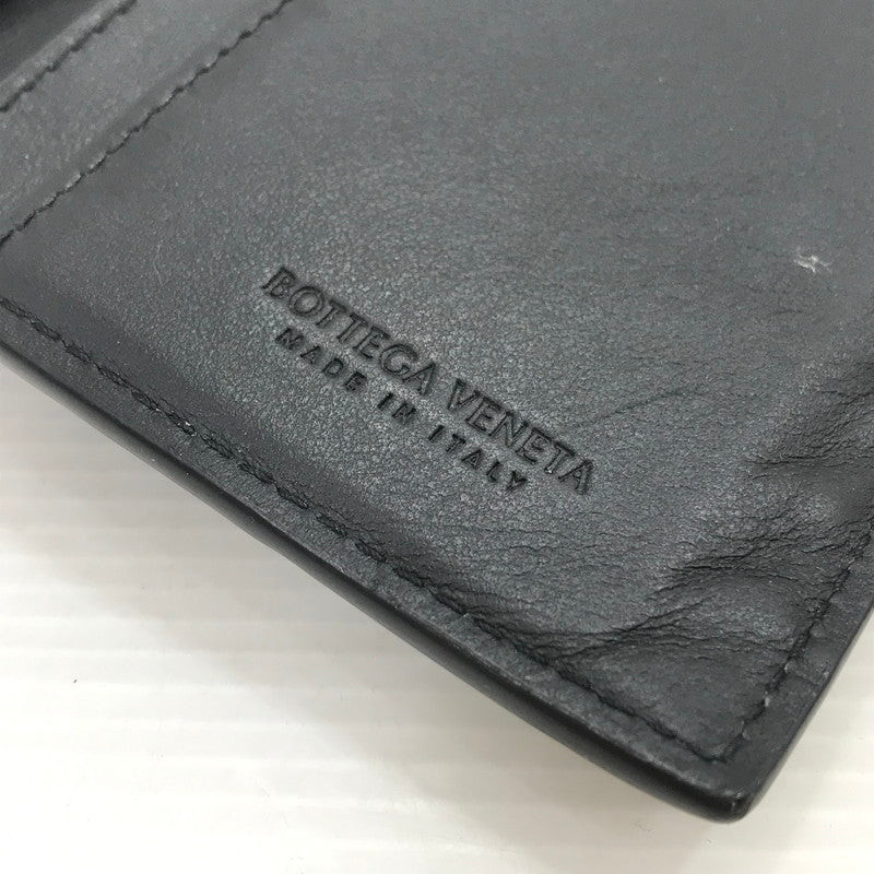 【中古品】【メンズ】 BOTTEGAVENETA ボッテガヴェネタ INTRECCIATO LONG WALLET イントレチャート ロングウォレット 二つ折り財布 長財布 181-260131-na-15-tag カラー：ブラック 万代Net店