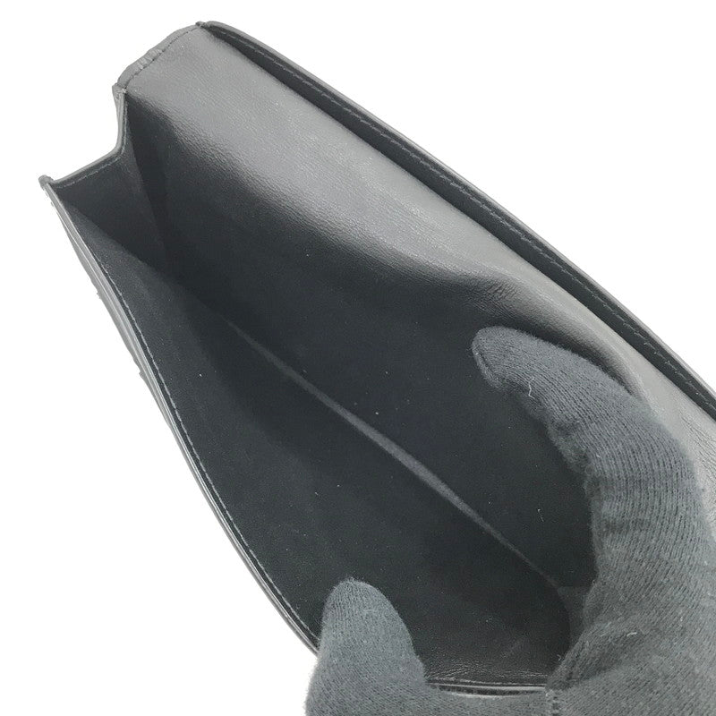 【中古品】【メンズ】 BOTTEGAVENETA ボッテガヴェネタ INTRECCIATO LONG WALLET イントレチャート ロングウォレット 二つ折り財布 長財布 181-260131-na-15-tag カラー：ブラック 万代Net店