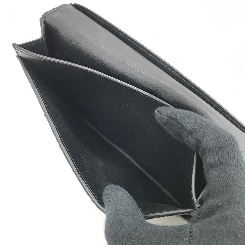 【中古品】【メンズ】 BOTTEGAVENETA ボッテガヴェネタ INTRECCIATO LONG WALLET イントレチャート ロングウォレット 二つ折り財布 長財布 181-260131-na-15-tag カラー：ブラック 万代Net店