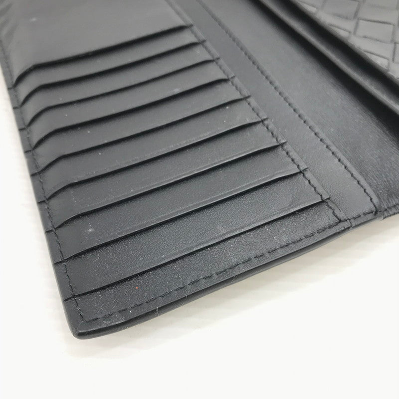 【中古品】【メンズ】 BOTTEGAVENETA ボッテガヴェネタ INTRECCIATO LONG WALLET イントレチャート ロングウォレット 二つ折り財布 長財布 181-260131-na-15-tag カラー：ブラック 万代Net店