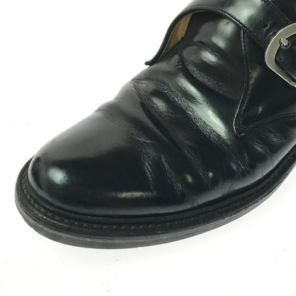【中古品】【メンズ】 REGAL リーガル SINGLE MONK STRAP LEATHER SHOES BLACK JU16 シングル モンク ストラップ レザーシューズ 靴 164-260214-rt-08-tag サイズ：26ｃｍ カラー：ブラック 万代Net店