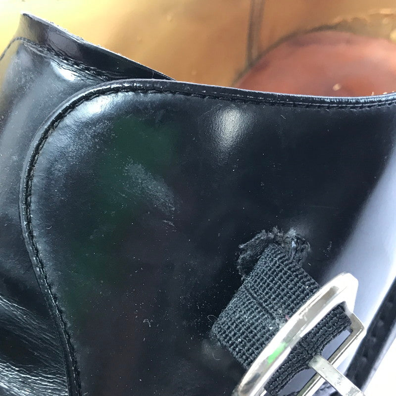 【中古品】【メンズ】 REGAL リーガル SINGLE MONK STRAP LEATHER SHOES BLACK JU16 シングル モンク ストラップ レザーシューズ 靴 164-260214-rt-08-tag サイズ：26ｃｍ カラー：ブラック 万代Net店