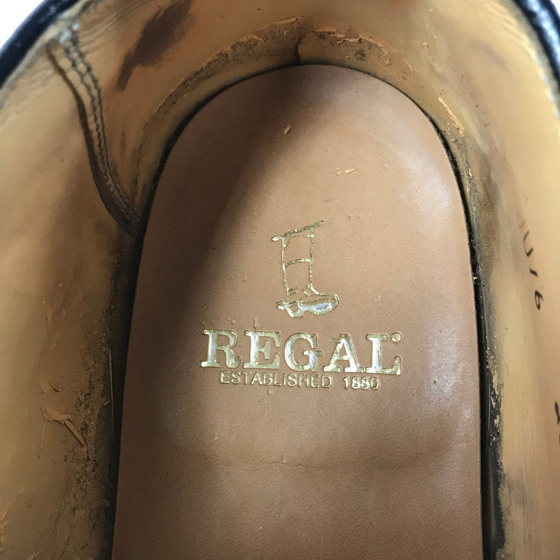 【中古品】【メンズ】 REGAL リーガル SINGLE MONK STRAP LEATHER SHOES BLACK JU16 シングル モンク ストラップ レザーシューズ 靴 164-260214-rt-08-tag サイズ：26ｃｍ カラー：ブラック 万代Net店