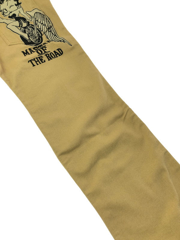 【中古品】【メンズ】 INDIAN インディアン BETTY BOOP EMBROIDERED COTTON PANTS BBI-822 刺繍 コットン パンツ ボトムス 156-260205-rt-17-tag サイズ：36 カラー：ベージュ 万代Net店