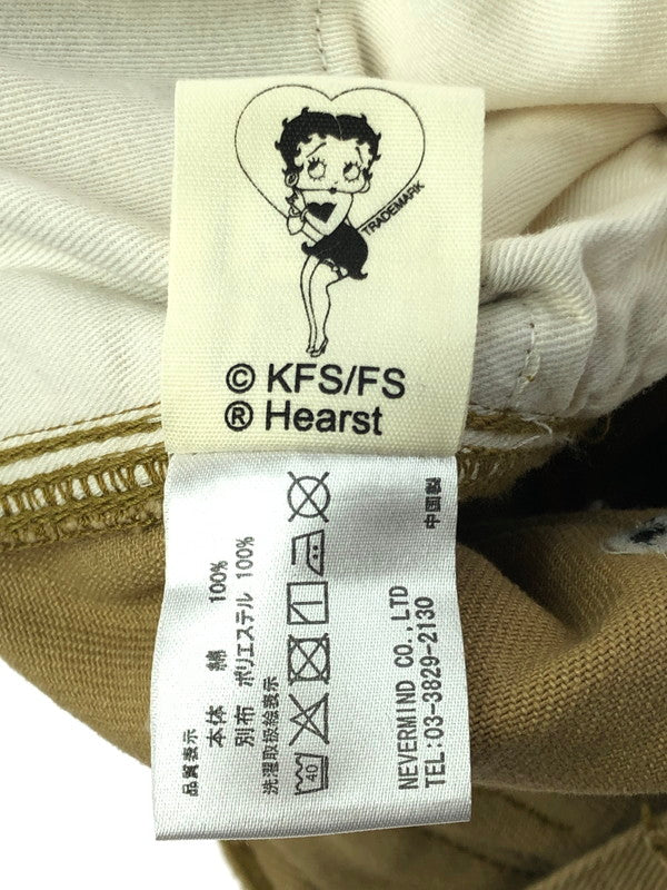 【中古品】【メンズ】 INDIAN インディアン BETTY BOOP EMBROIDERED COTTON PANTS BBI-822 刺繍 コットン パンツ ボトムス 156-260205-rt-17-tag サイズ：36 カラー：ベージュ 万代Net店